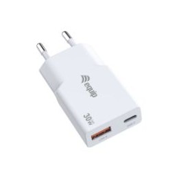 Cargador de Pared EQUIP GaN USB-A/C 30W Blanco (245523)