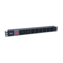 Regleta Equip Rack 19" 1u 6Tomas+2Tomas (EQ333316)