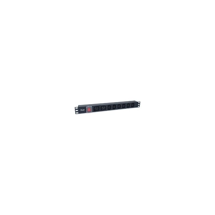 Regleta Equip Rack 19" 1u 6Tomas+2Tomas (EQ333316)