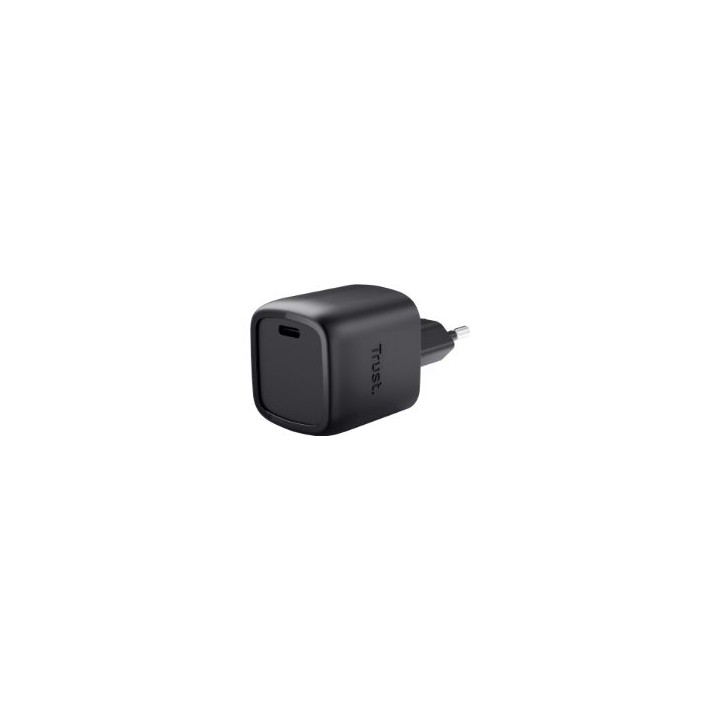 Cargador Pared Trust Maxo GaN 30W 1xUSB-C Negro (25519)
