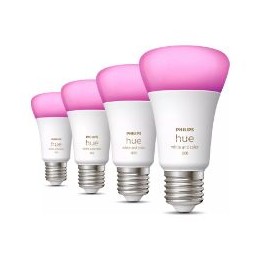 Bombilla Philips Hue LED E27 806L 4Unid. (929002489604)