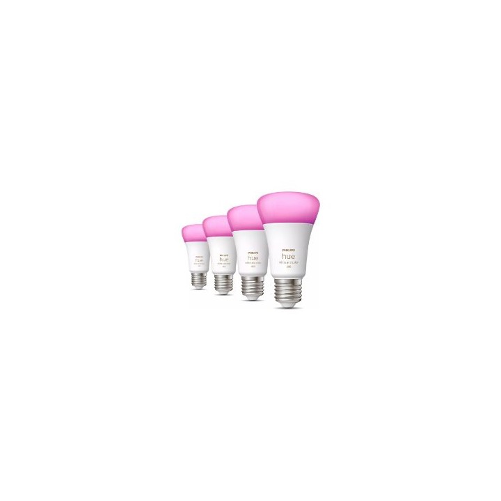 Bombilla Philips Hue LED E27 806L 4Unid. (929002489604)