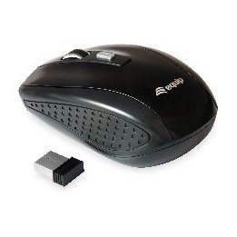 Ratón EQUIP Life Óptico RF 1600dpi Negro (EQ245104)
