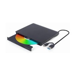 DVD Gembrid USB-C/USB-A DVD±RW Negro (DVD-USB-031)