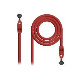 Nanocable Cat.8.1 SSTP 30cm Rojo (10.20.2000-L30-R)