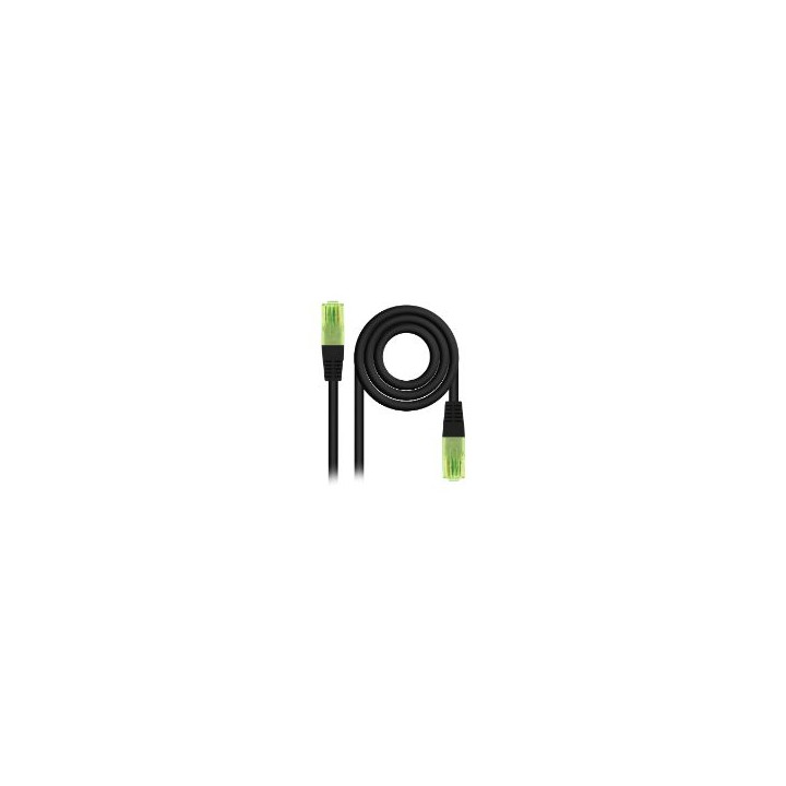Nanocable RJ45 Cat.6 UTP 0.5m Negro (10.20.1400-BK)