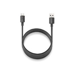 Cable NGS USB-A/M a USB-C/M 1m Negro (ZYRO-ACBLACK)