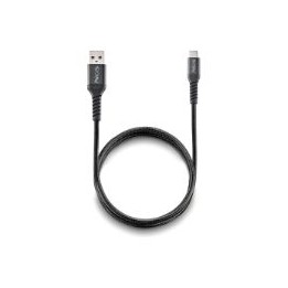 Cable NGS USB-A a USB-C Trenzado 1m Negro (KNOT-AC)