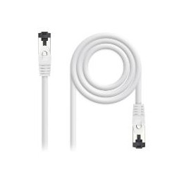 Nanocable RJ45 Cat.8.1 SSTP 0.5m Blanco (10.20.2000-W)