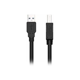 Cable NILOX USB-A/M a USB-B/M 1.8m Negro (NXUSB3-AB-2)
