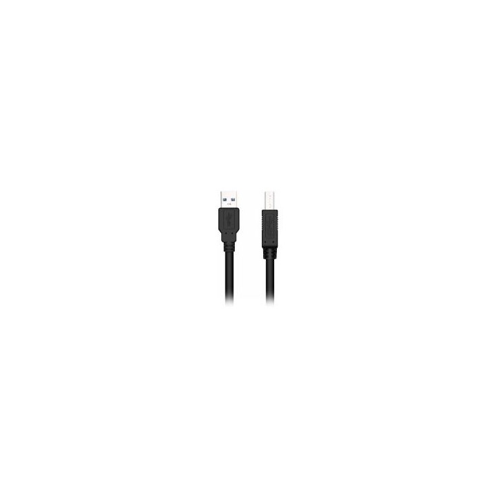 Cable NILOX USB-A/M a USB-B/M 1.8m Negro (NXUSB3-AB-2)