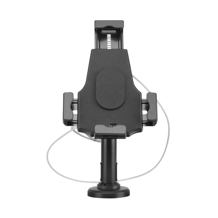 AISENS Soporte Antirobo de Sobremesa / Pared Ajustable (1 Pivote) para Tablet, Negro