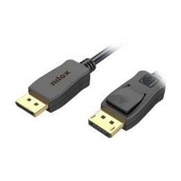 Cable NILOX DP 1.4 M/M 8K 60Hz 2m Negro (NXDP-1.4-2)