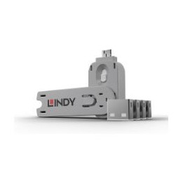 Llave LINDY Bloqueadora de Puerto USB-A 4 Unid (40454)
