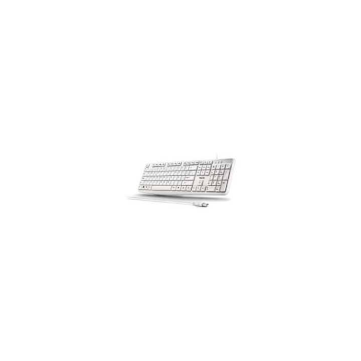Teclado NGS QWERTY USB-A Blanco (HERITAGESPANISH)