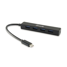 Hub EQUIP Life USB-C 3.0 a 4xUSB-A 3.0 Negro (EQ128954)