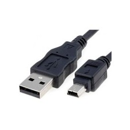 Nanocable USB-A/M a Mini USB-B/M 1m Negro (10.01.0401)