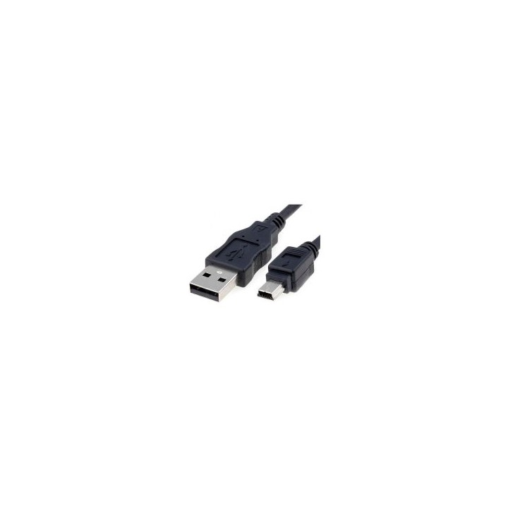 Nanocable USB-A/M a Mini USB-B/M 1m Negro (10.01.0401)