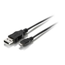 Cable EQUIP USB-A/M a mUSB-B/M 1.8m Negro (EQ128523)