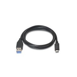 Nanocable USB-C/M a USB A/M 1m Negro (10.01.4001)