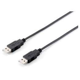 Cable EQUIP USB-A/M a USB-A/M 3m Negro (EQ128871)