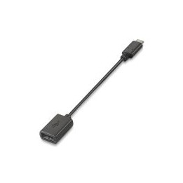 Nanocable USB-A/H a USB-C/M 15cm Negro (10.01.2400)