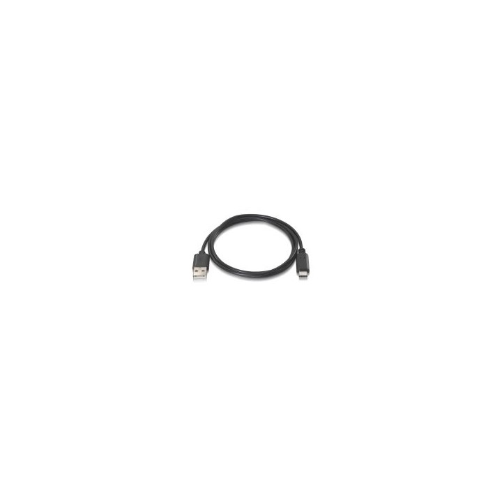Nanocable USB-A/M a USB-C/M 1m Negro (10.01.2101)