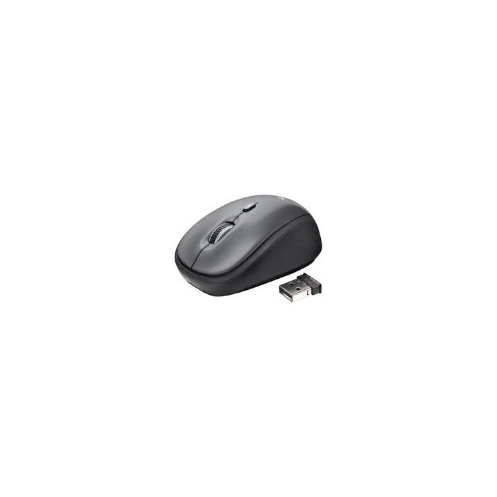 Ratón Trust Yvi Óptico Wireless RF 1600dp Negro (18519)