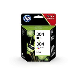 Tinta HP 304 Pack Negro/Tricolor 4ml/2ml (3JB05AE)