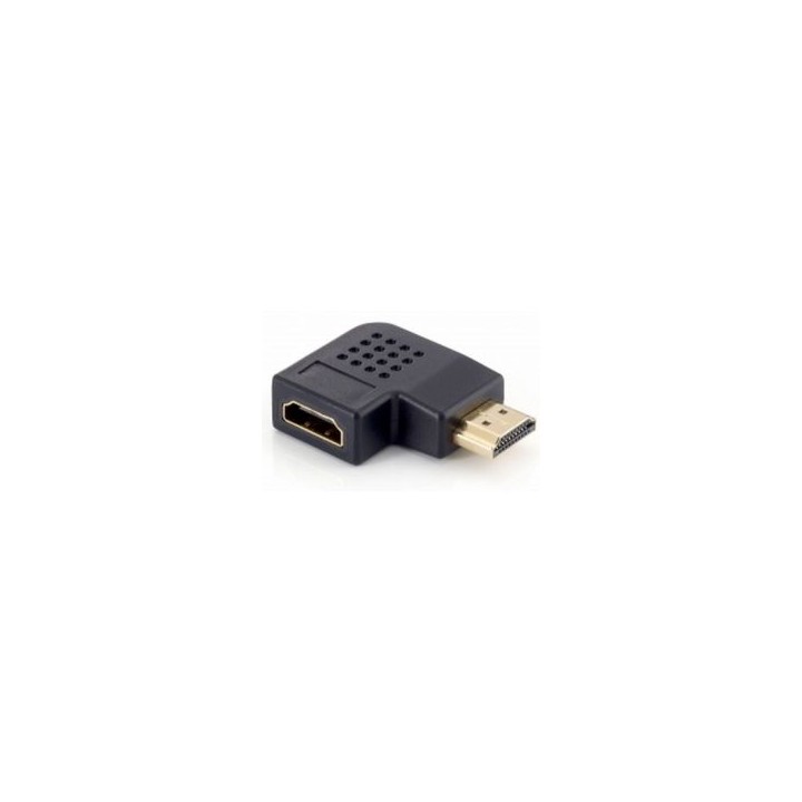 Adaptador EQUIP HDMI/M a HDMI/H 90º Negro (EQ118910)