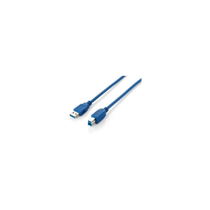 Cable EQUIP USB-A/M a USB-B/M 3m Azul (EQ128293)
