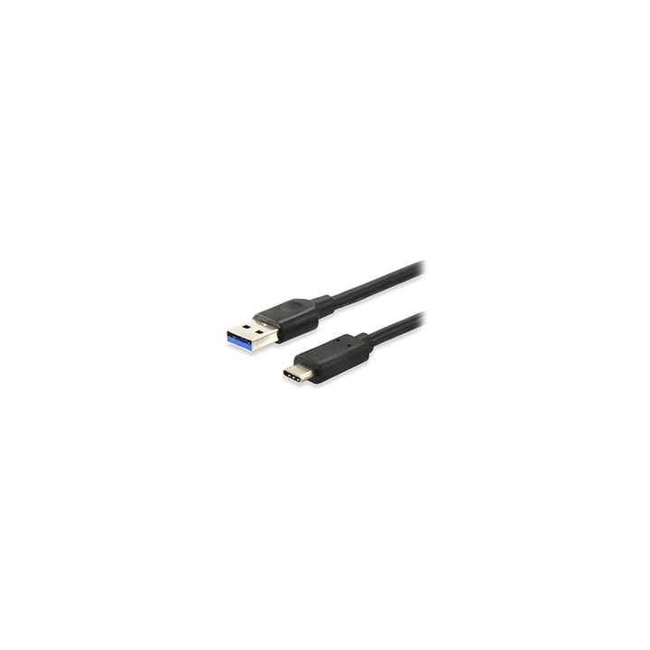 Cable EQUIP USB-A/M a USB-C/M 0.5m Negro (EQ128345)