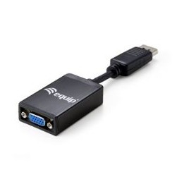 Adaptador EQUIP DP/M a VGA/H 0.15m Negro (EQ133435)