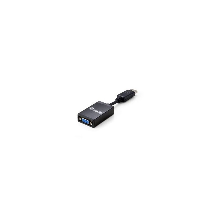 Adaptador EQUIP DP/M a VGA/H 0.15m Negro (EQ133435)