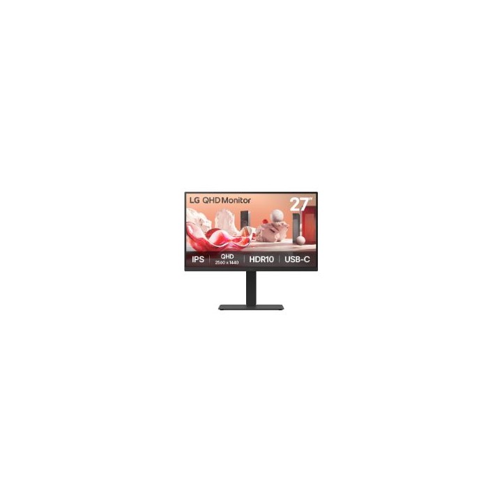 Monitor LG 27" IPS QHD Pivot/Reg USB-C DC(27BA75QB-T))