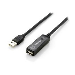 Cable EQUIP USB-A/M a USB-A/H 15m Negro (EQ133311)