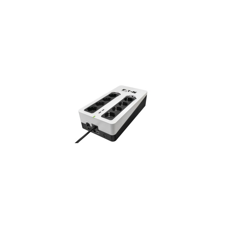 Eaton sistema de (UPS) En espera (Fuera de lÍ­nea) 850 VA 510 W 8 salidas AC Negro, Blanco