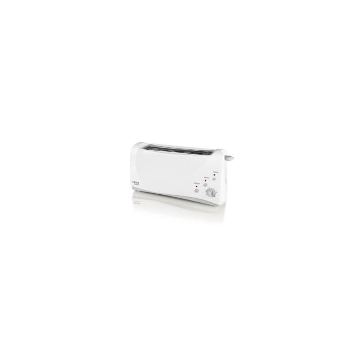 TOSTADOR DE PAN HAEGER BULGARI 1000W RECALENTADO DESCONGELADO BLANCO TO-100.008A