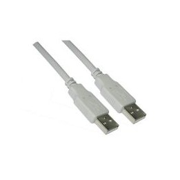 Nanocable USB-A/M a USB-A/M 2m Gris (10.01.0303)