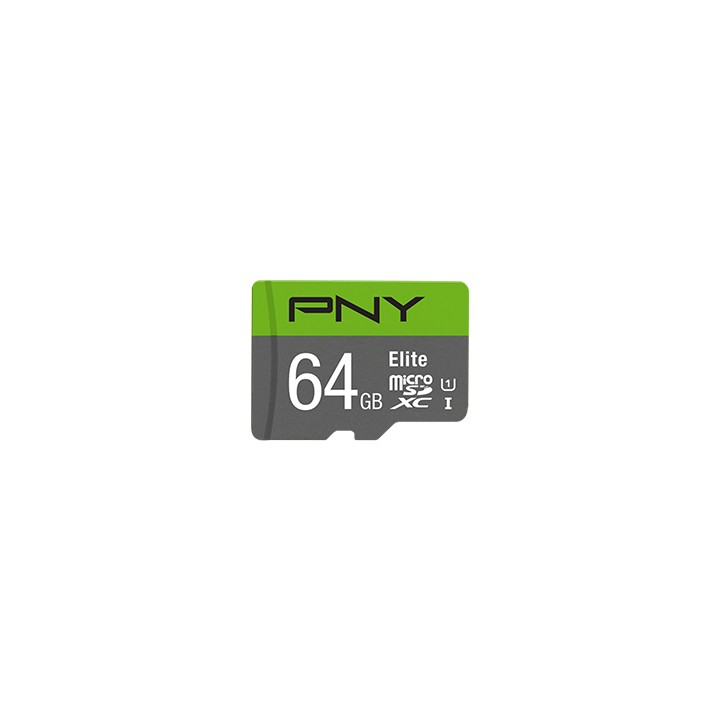 PNY Elite Micro SDXC 64Gb Clase 10 (P-SDUX64U185GW-GE)