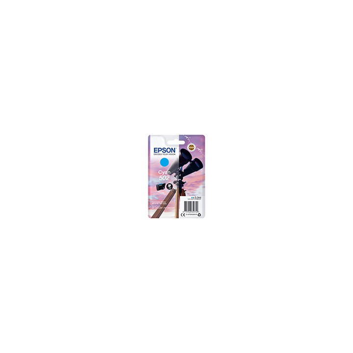 Tinta Epson 502 Cian 3.3ml 165 páginas (C13T02V24010)