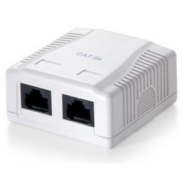 EQUIP Roseta superficie CAT.5e 2 Hembra RJ45 (EQ235112)