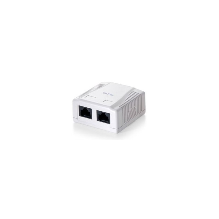 EQUIP Roseta superficie CAT.5e 2 Hembra RJ45 (EQ235112)