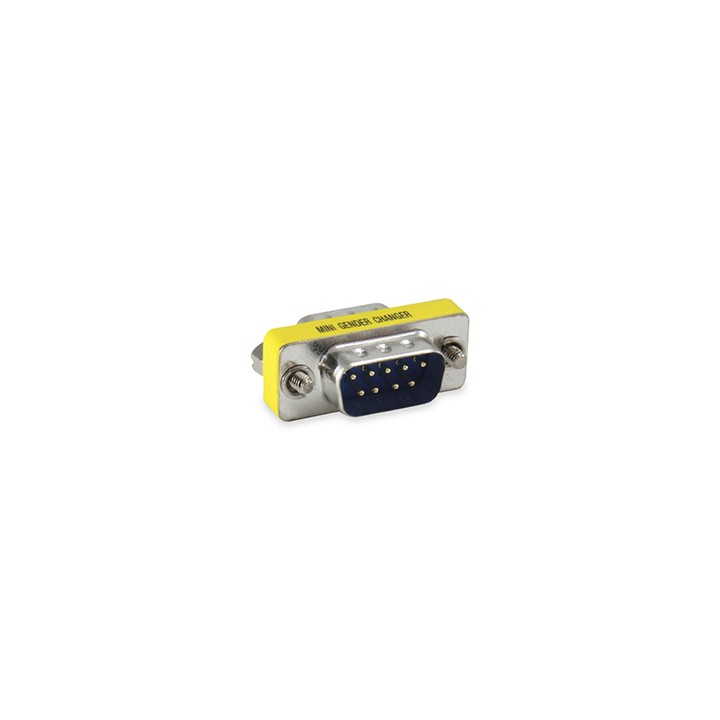 Adaptador EQUIP RS232 DB9/M a DB9/M Plata (EQ124300)