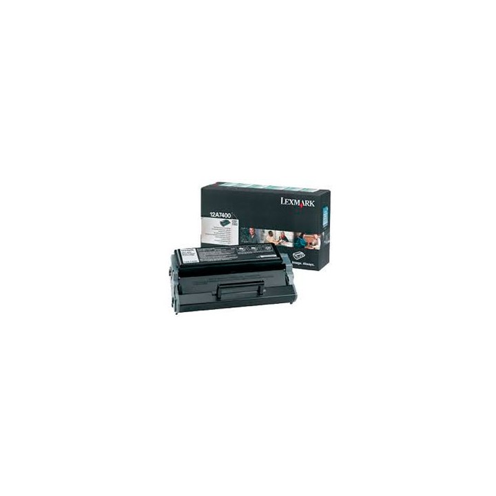 Toner Lexmark Laser Negro 3000 páginas (12A7400)