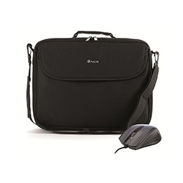 Maletín+Ratón NGS Monray 16" Negro (BUREAUKIT)