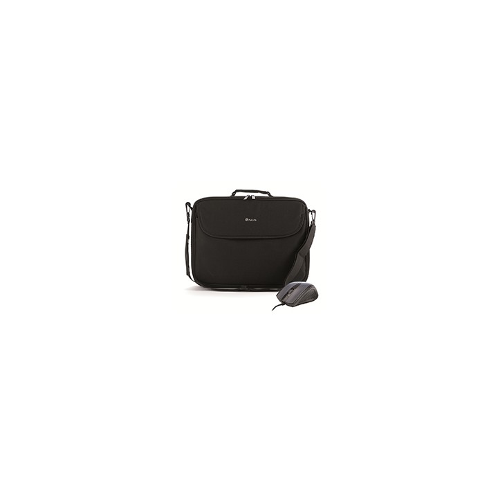 Maletín+Ratón NGS Monray 16" Negro (BUREAUKIT)