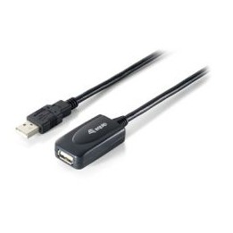 Cable EQUIP USB-A/M a USB-A/H 5m Negro (EQ133336)