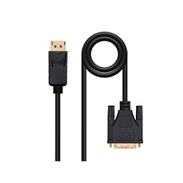 Nanocable DP/M a DVI/M 2m Negro (10.15.4502)