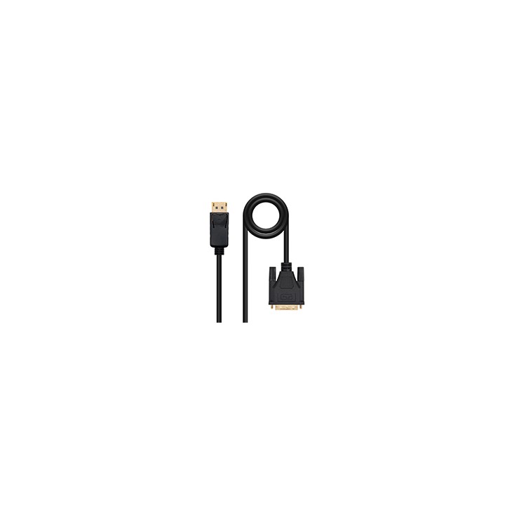 Nanocable DP/M a DVI/M 2m Negro (10.15.4502)
